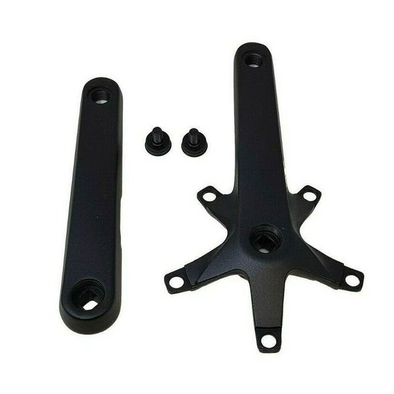 170MM SAMOX CRANK SET ALUMINUM MATT BLACK WITH 5 PIN SPIDER SPIDER ARM 130 BCD