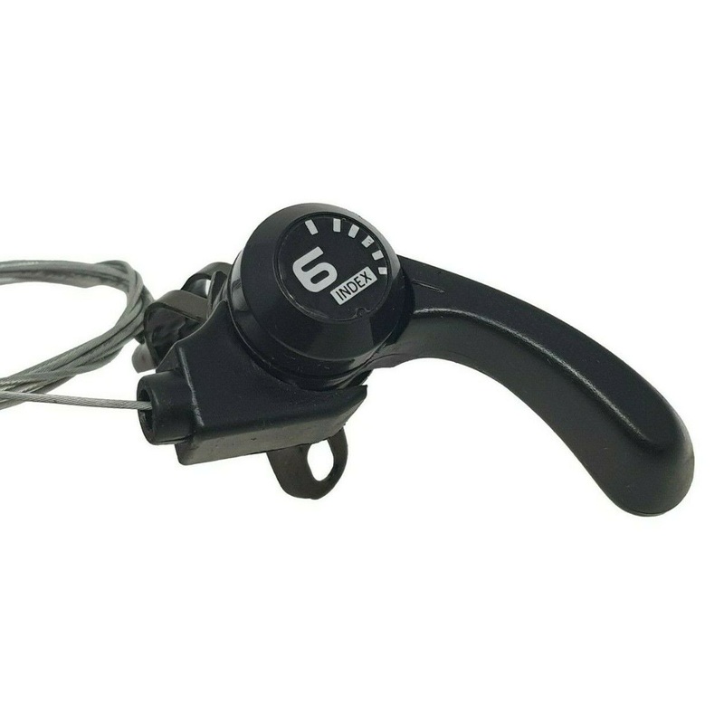 6 Speed Index Right Hand Top Shift Gear Lever, Shifter + Inner Gear Cable Black