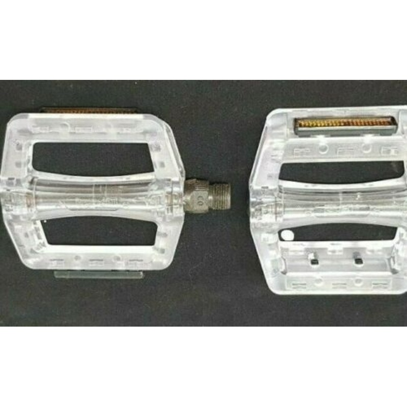 9-16 Clear Plastic Wide Platform Pedals, Kansi Bikes, Folding, Mtb, Bmx Bikes