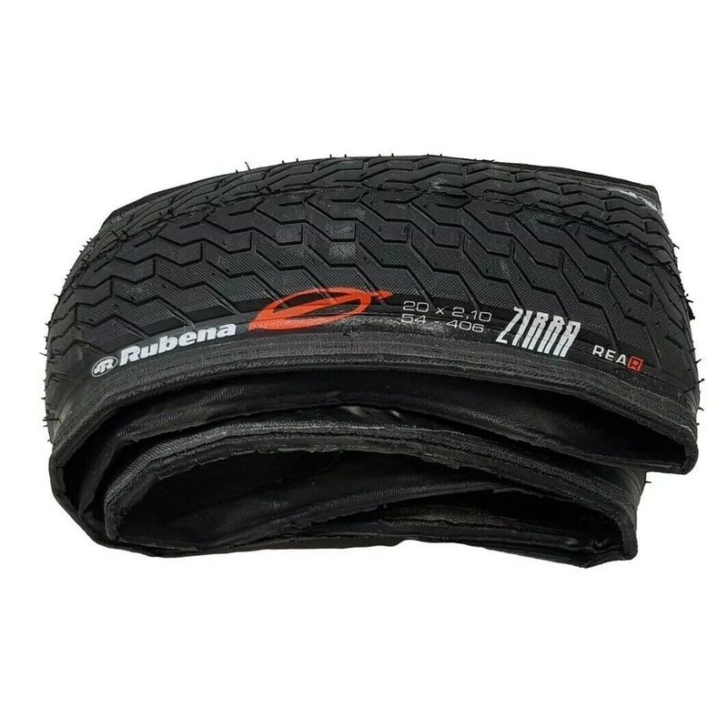 Rubena Zirra 20 x 2.10 54 – 406 Bmx Bike Folding Smooth Lightweight Rear Tyre