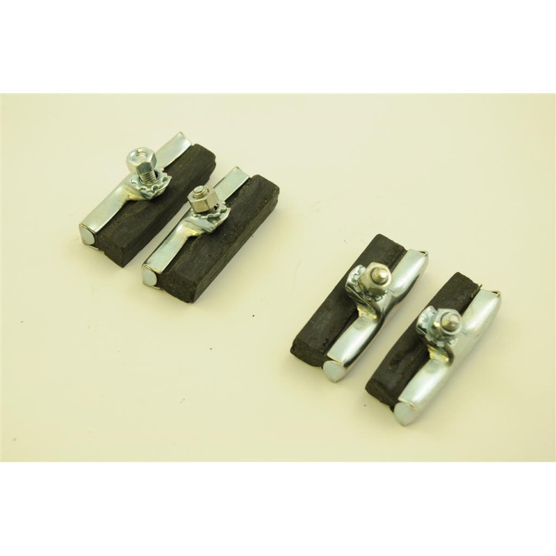2 PAIR ROD BRAKE BLOCKS FOR VINTAGE RALEIGH,PHILLIPS,SUNBEAM,HUMBER,BSA 50mm