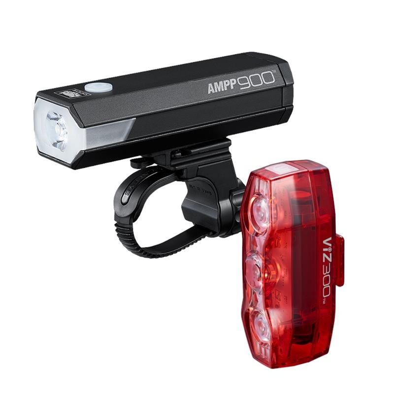 CatEye AMPP 900 / VIZ 300 Bike Light Set – USB-C