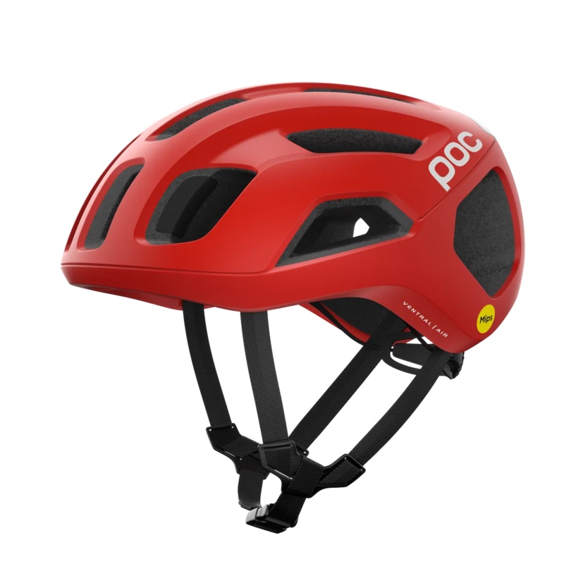 POC Ventral Air Road Cycling Helmet (Prismane Red Matt)