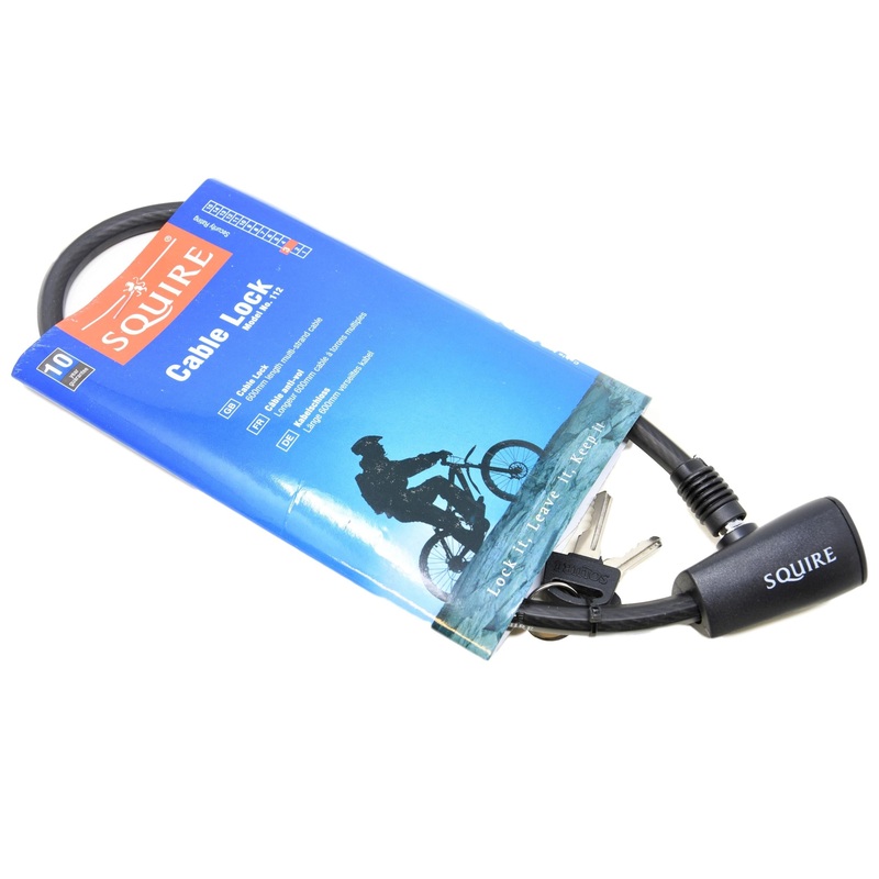 Henry Squire 112 Bike Cycle Secure Cable Key Lock Level 3 Security 10mm x 600mm