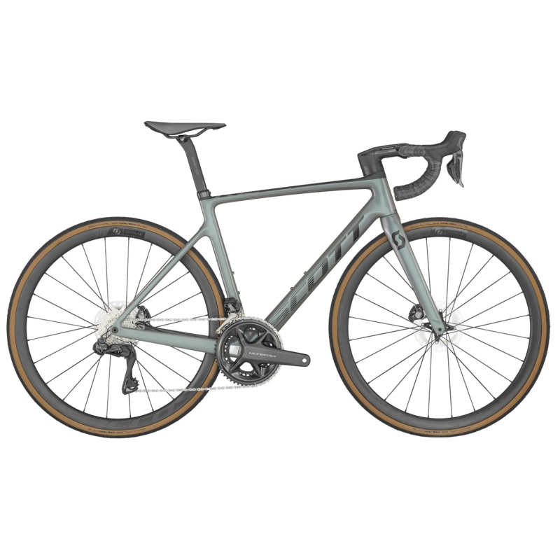 Scott Addict RC 15 Road Bike|Prism Grey Green|Raw Carbon|XXS|XS|S|M|L|XL|XXL