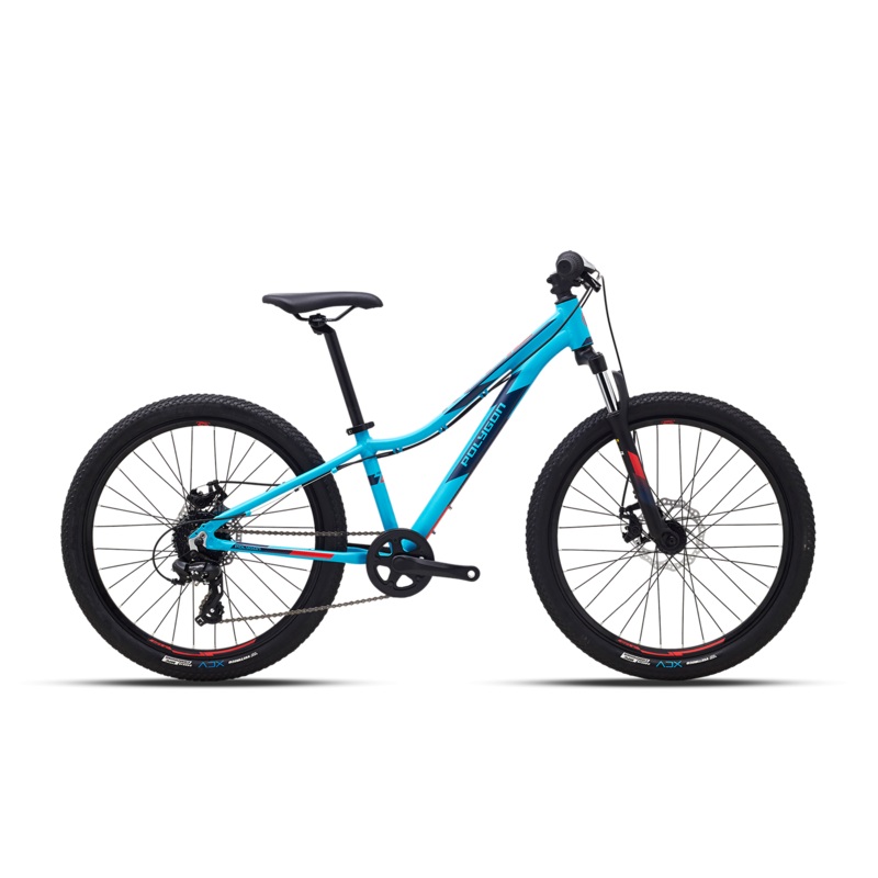 Polygon Relic 24 Kids Bike|Blue|Red|One Size