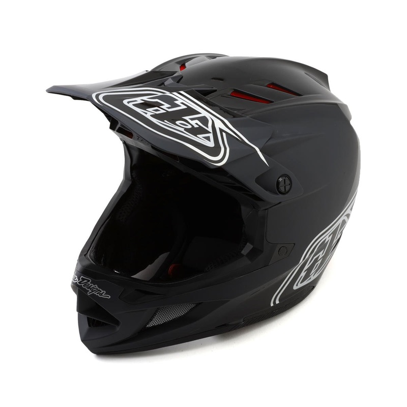 Troy Lee Designs D4 Polyacrylite Full Face Helmet (Shadow Black) (L) (w/MIPS)