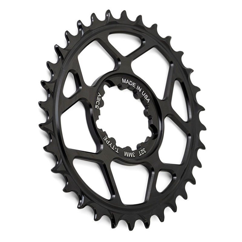 5Dev 3-Bolt Direct Mount T-Type Semi-Oval Chainring