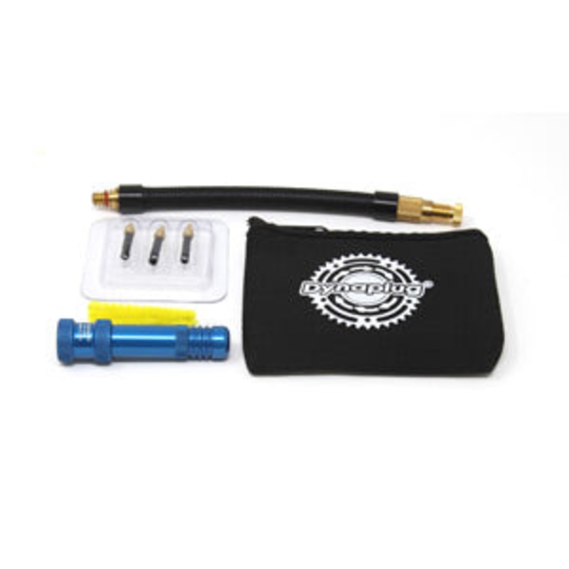 Air tubeless MTB tyre repair and inflation kit