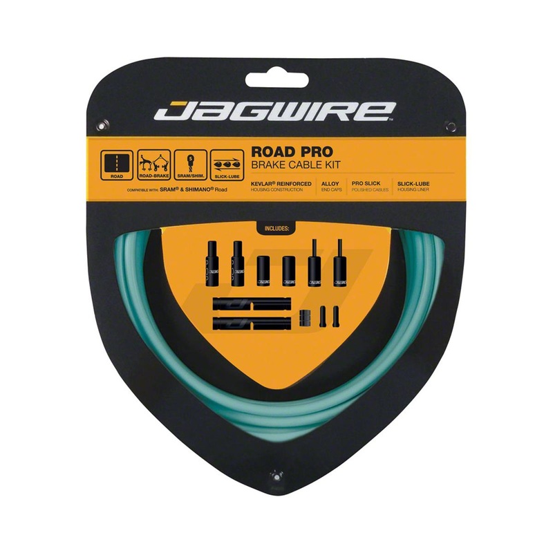 Jagwire Road Pro Brake Cable Kit (Bianchi Celeste) (Stainless) (1.5mm) (1500/2800mm) (w/ Housing)