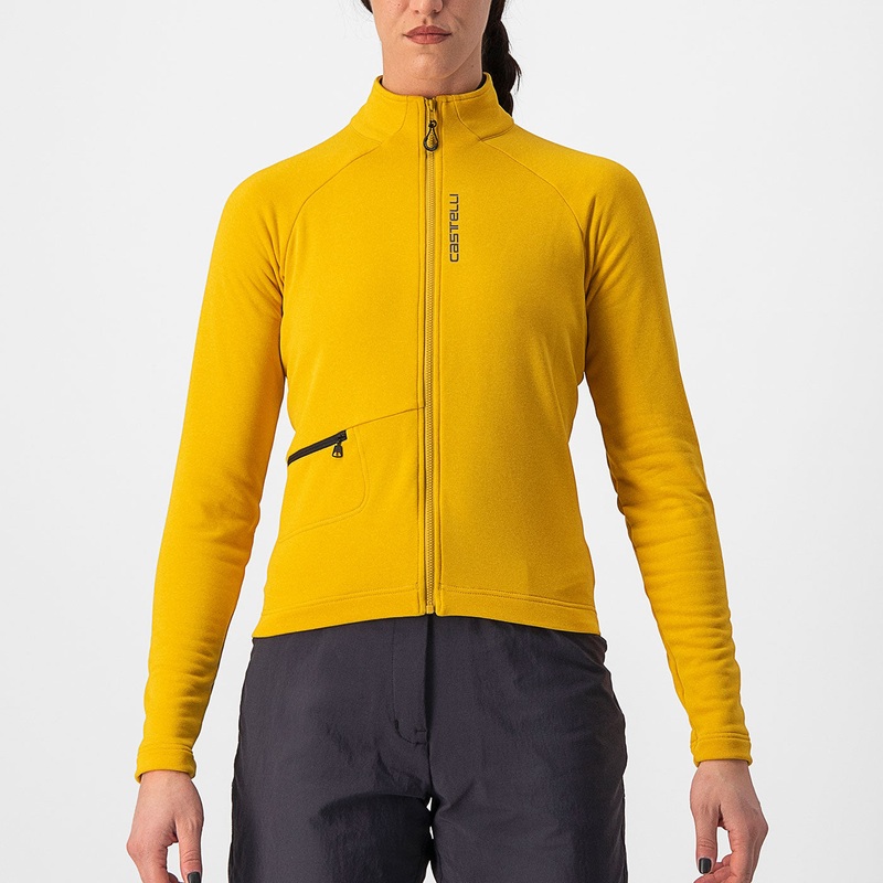 Maglia maniche lunghe donna Castelli Unlimited Trail – Giallo