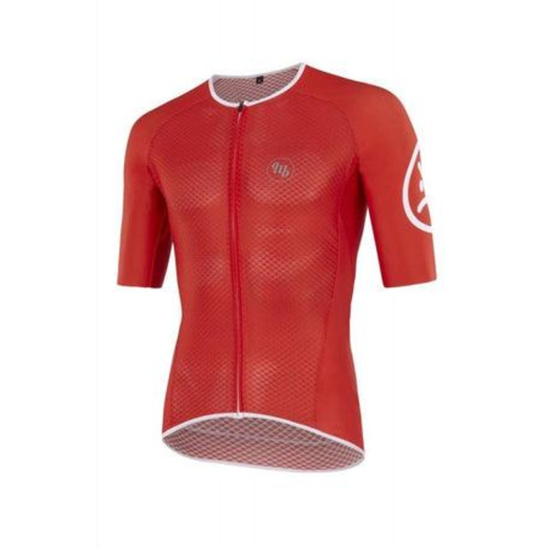 MB Wear UltraLight Smile Mens Cycling Jersey (Red)