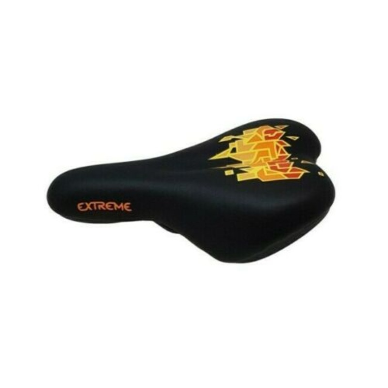 Raleigh Extreme Volt 2017 Mtb Bike Saddle With Clamp, Black, Comfort Saddle