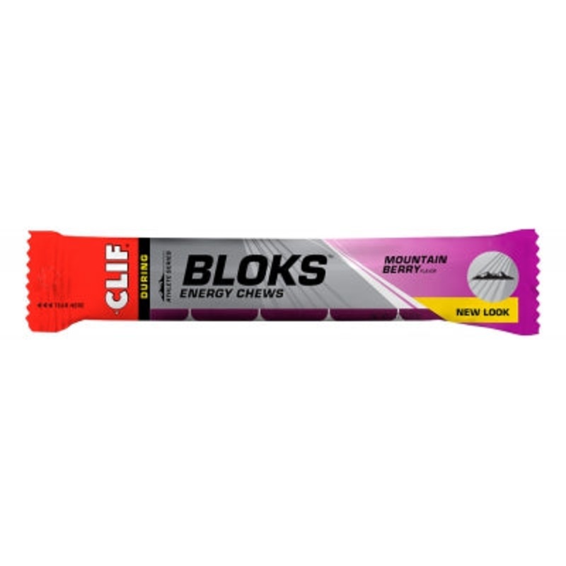 Clif Blok Energy Chews – Mountain Berry Single
