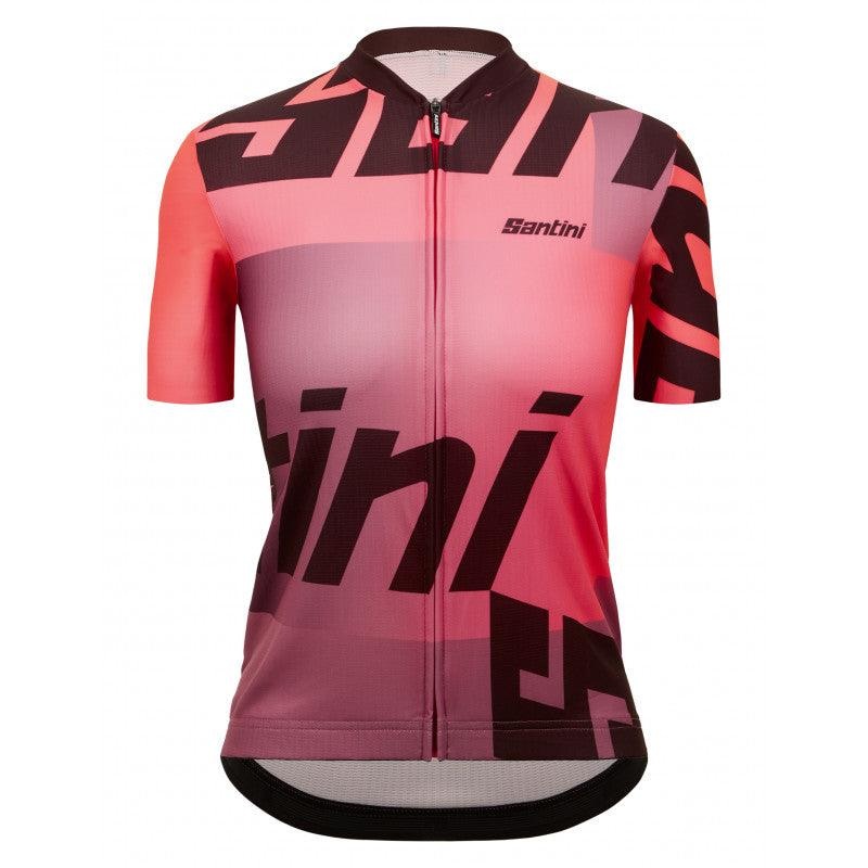 Santini Karma Logo Women’s Cycling Jersey (Granatina)