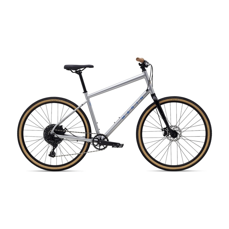 Marin Kentfield 2 City Bike|Gloss Chrome/Blue|Brown|Sage Green|S|M|L|XL