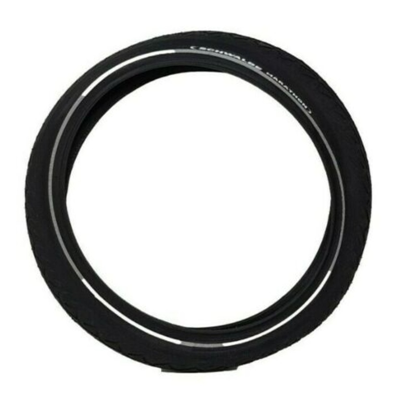 Schwalbe Marathon 16 X 1.75 Black Semi Slick Road Tyre, 47-305, Folding Bike