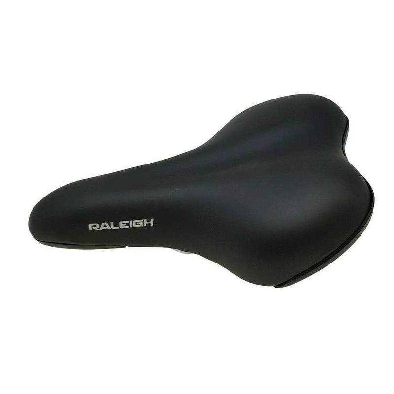 Raleigh Hulk 2015 Junior Bike Saddle With Clamp, Black, Comfort Saddle, New
