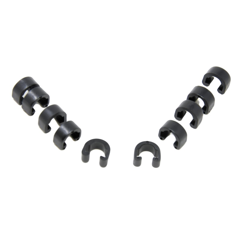 10x Hydraulic Brake Hose C-Clips Cable Housing Guides For 5mm Outer MTB Bikes Etc