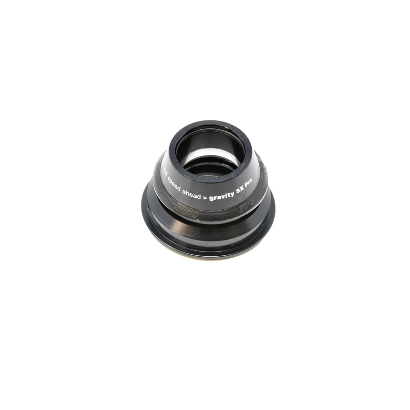 FSA Gravity SX Pro Tapered Head Set 1 1-8  On 1 1-2  For Straight Steerer 30mm Crown Race In Black