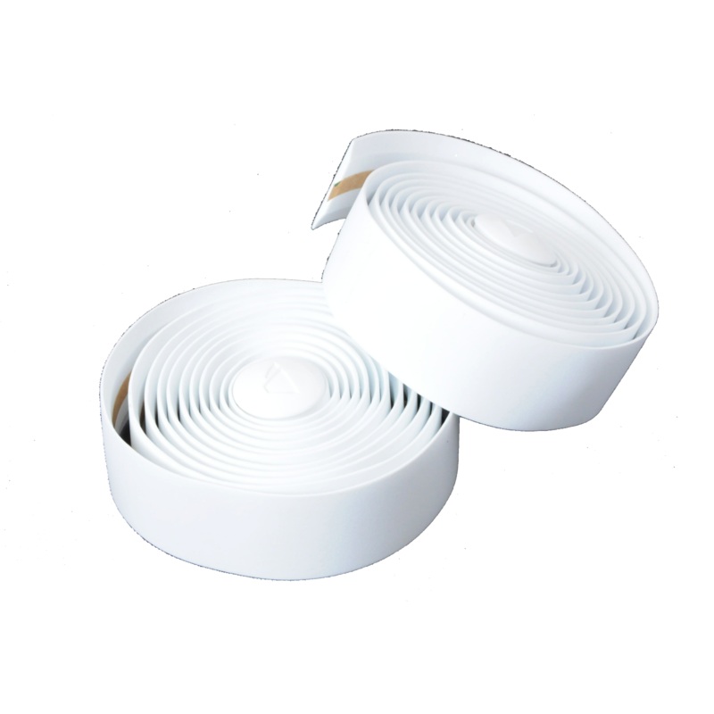 Pair Road Bike Bicycle Anti Slip Handlebar Tape And Bar Ends Foam Padded – White