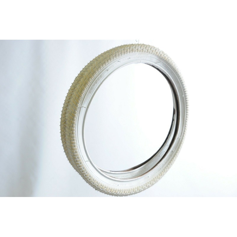 Pair White 20 X 1.95 Freestyle BMX Tyres Suit 20 X 1.75 Slight Discolour Crazy Low Price