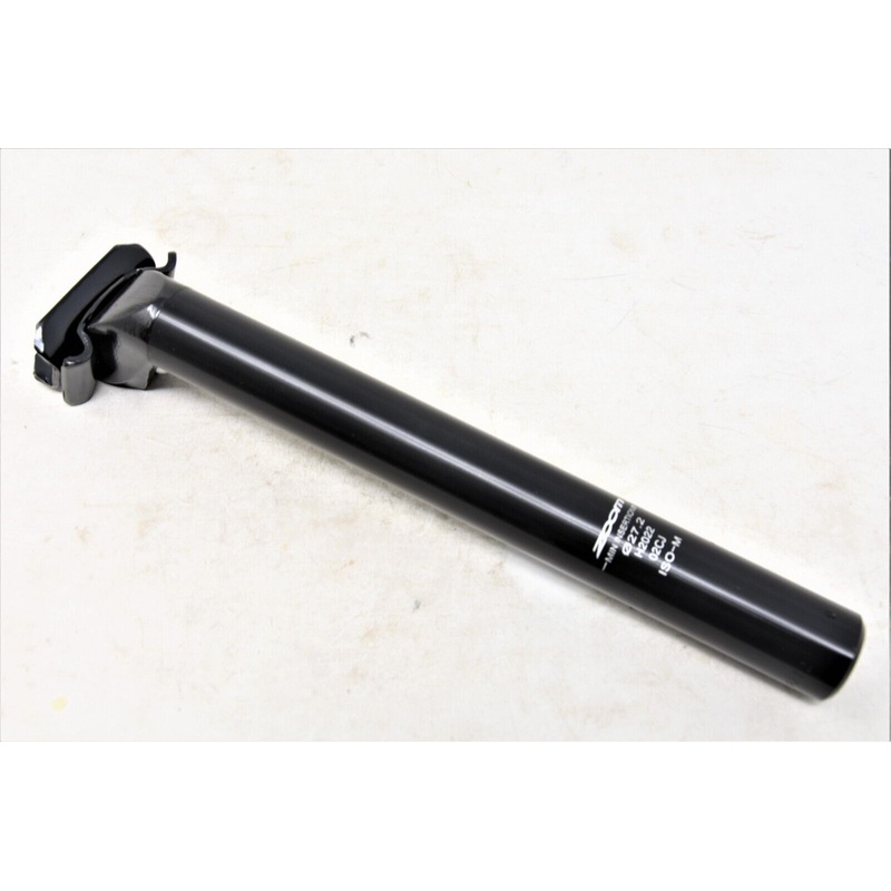 Zoom 27.2mm Alloy Short Bike Saddle Seat Post 10 250mm Micro Adjust Black
