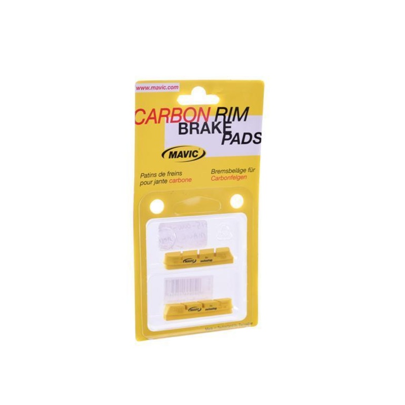 2 PR SWISS STOP RACE PRO CAMPAGNOLO YELLOW CARBON RIM BIKE BRAKE BLOCKS YELLOW N