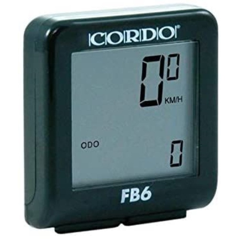 Cordo FB6 6 Function Bike Computer – Black – Speed – Distance – Clock + More