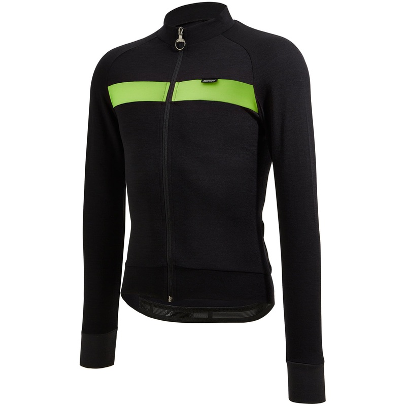 Maglia maniche lunghe Santini Adapt Wool – Verde