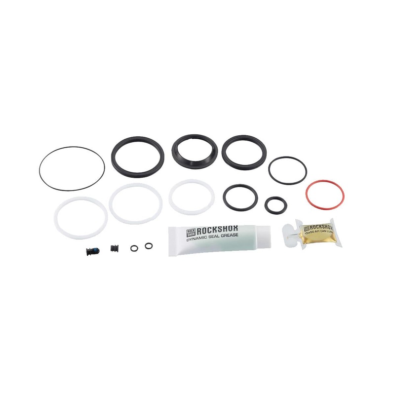 ROCKSHOX SERVICE – 200 HOUR/1 YEAR SERVICE KIT (INCLUDES SEALHEAD SEALS, PISTON SEAL, GLIDE RINGS, IFP SEALS, GREASE) – SUPER DELUXE COIL (2018+)