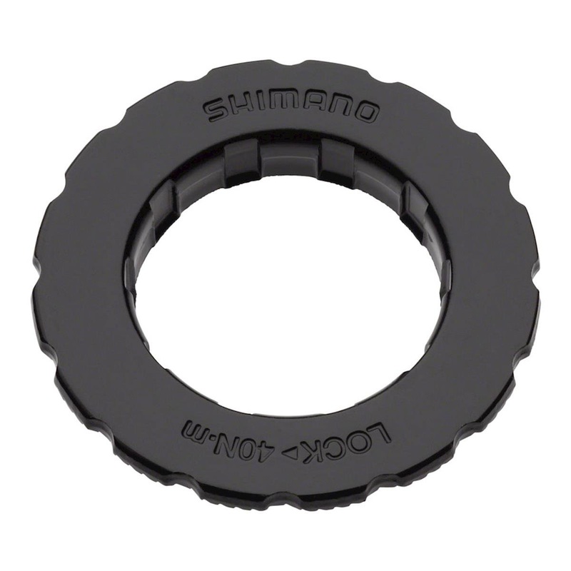 Shimano Tourney SM-RT10 Centerlock Rotor Lockring and Washer (Black)