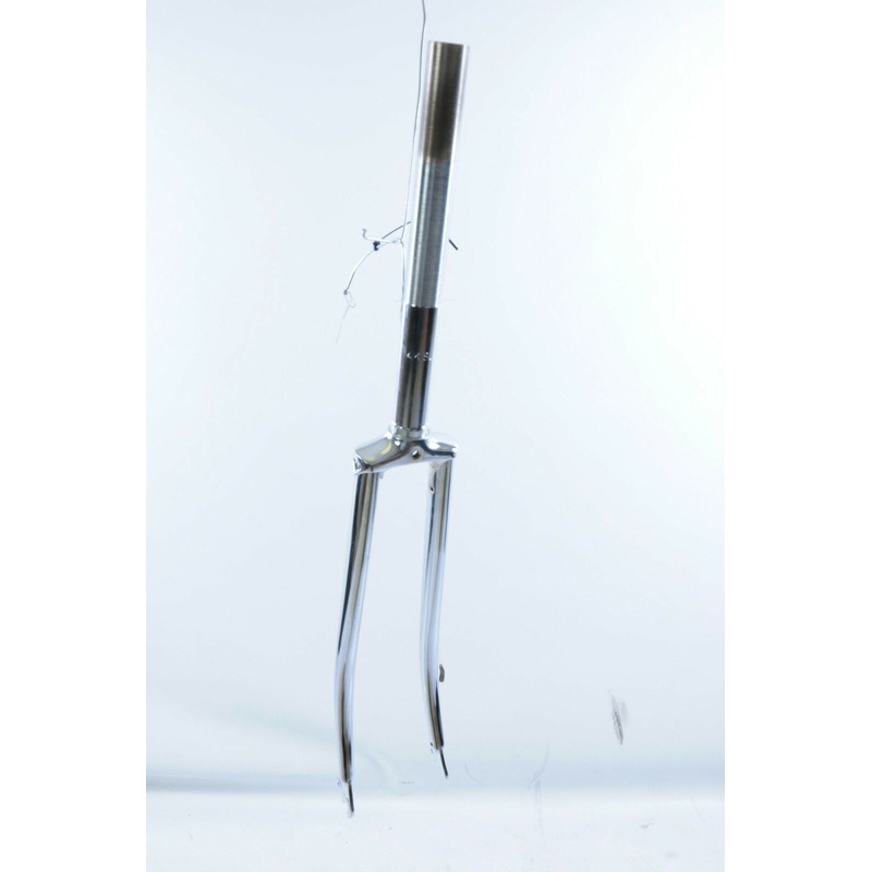 Vintage 60s 70s 80’s Racing Sports Bike Chrome Forks With Lamp Bracket Boss For 26 x 1 1-4 Or 26 x 1 3-8 Wheels