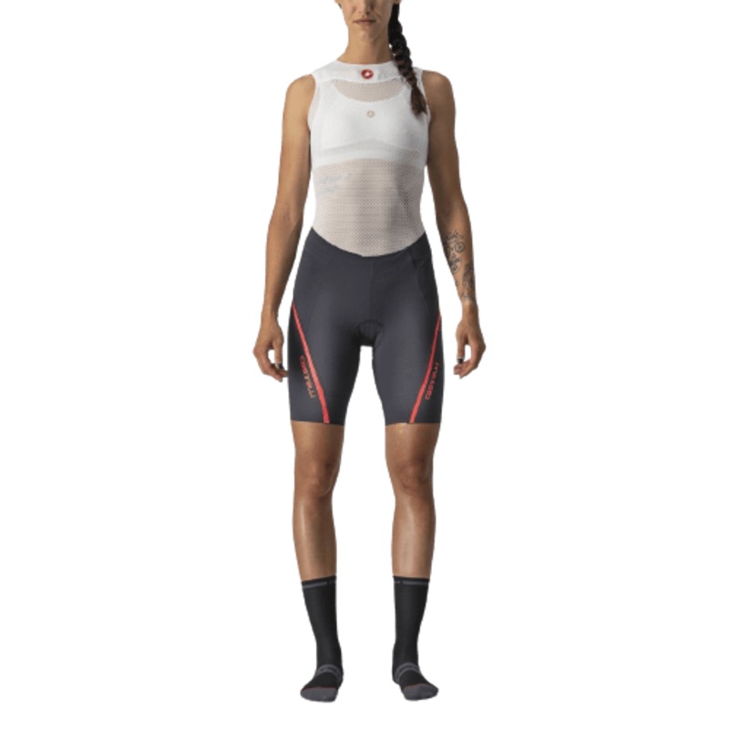 Castelli Velocissima 3 Women’s Cycling Shorts (Dark Gray/Brilliant Pink)
