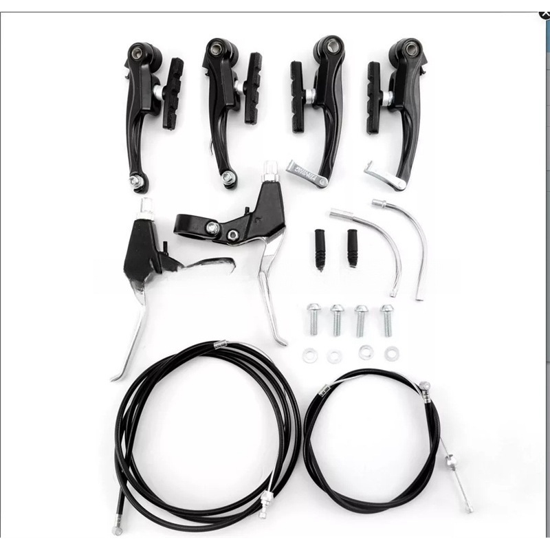 Mountain Bike Cycling V-Brake Group Front + Rear with Brake Set