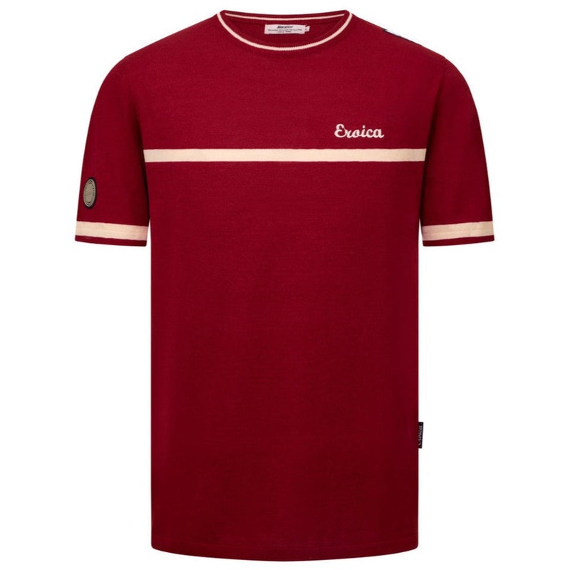 T-Shirt Santini Eroica Jacquard – Bordeaux