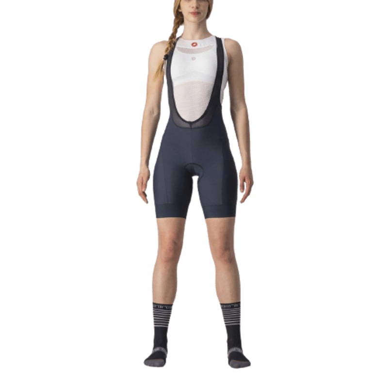 Castelli Prima Women’s Cycling Bibshorts (Savile Blue/Brilliant Pink)