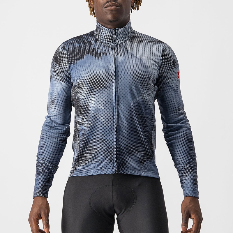 Maglia maniche lunghe Castelli Ventaglio – Azzurro