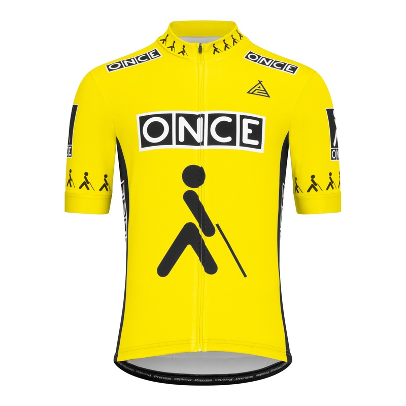 ONCE Yellow Retro Team Jersey|XS|S|M|L|XL|XXL|3XL|4XL|5XL|6XL|7XL|8XL