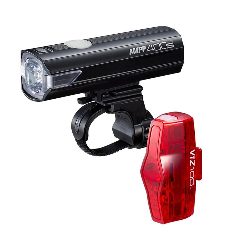 CatEye AMPP 400S / VIZ 100 Bike Light Set – USB-C