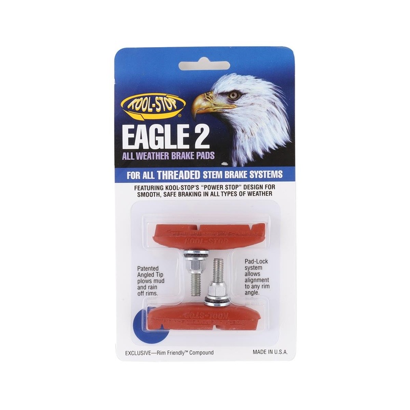 Kool Stop Eagle 2 Brake Pads (Salmon) (1 Pair) (Threaded Post)