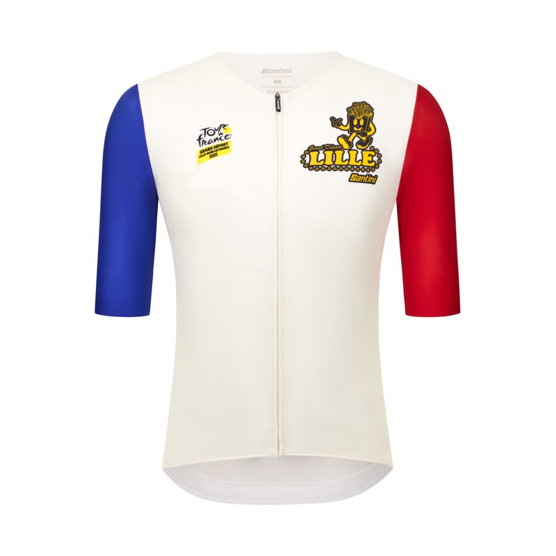 Santini TDF Grand Depart Lille Unisex Cycling Jersey (Print)
