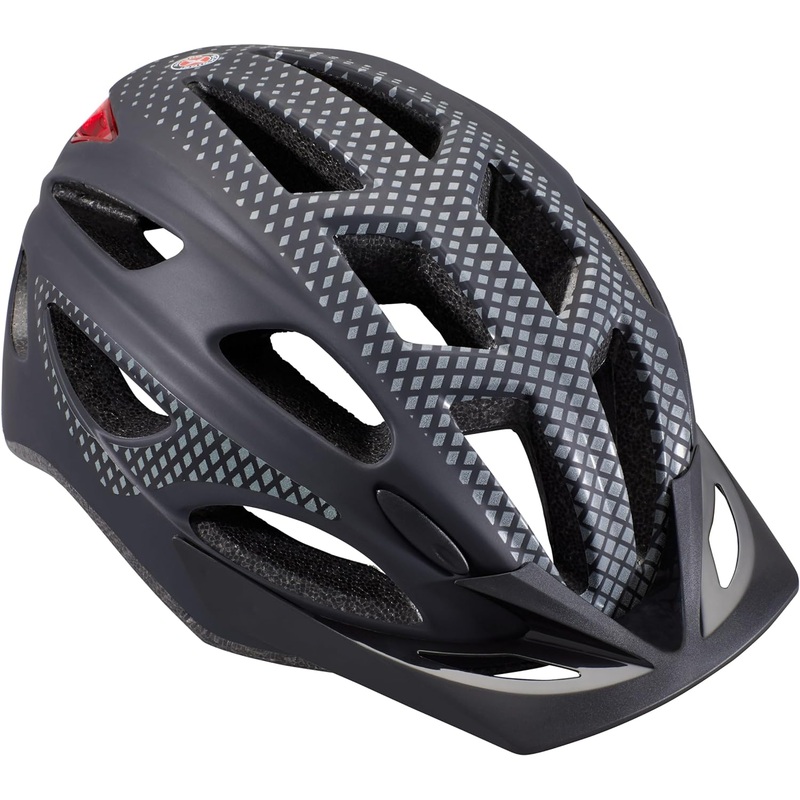 Schwinn Beam LED Lighted Adult Black Bike Helmet 58-61cm , Reflective Design