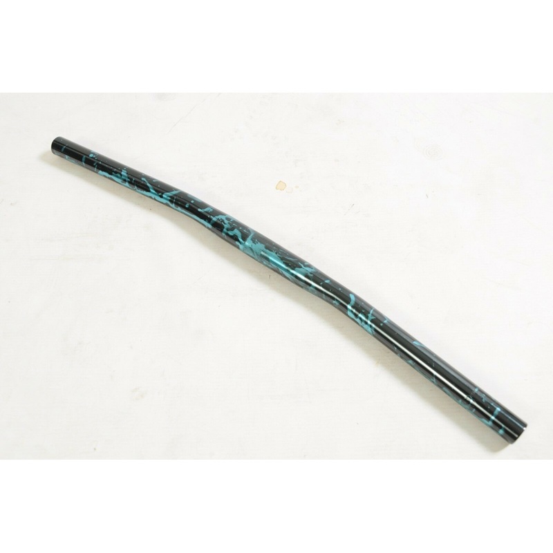 Alloy Bike Handlebar Trendy Graffiti Blue Black Paint Finish Make Bike Special