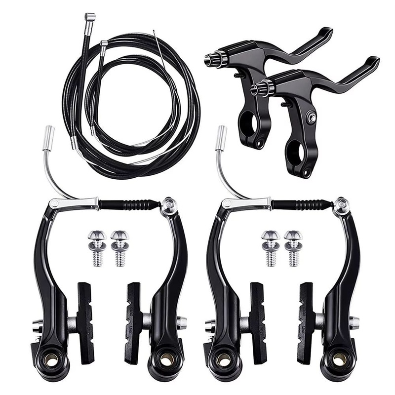 Aluminum Alloy Bicycle Parts Bicycle V Brake Set with Brake Lever Levers Cables V Brake Calipers