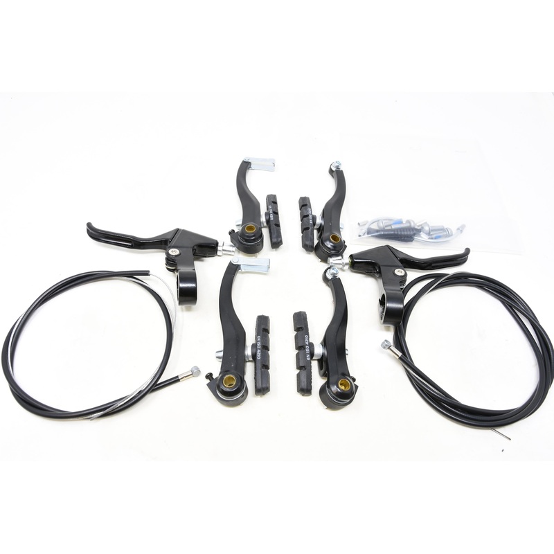 Complete Alloy Mtb Bike V-brake Set,alloy Levers, Front & Rear Cables & Fittings