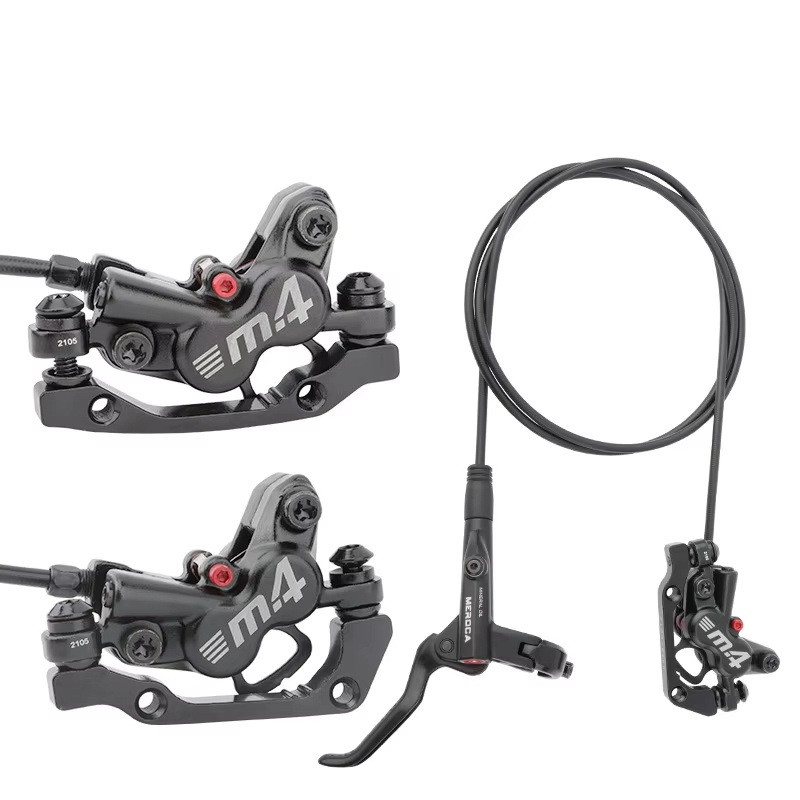 Mt420 MTB Bicycle Hydraulic Brake 160mm Disc Brake Four-Piston Front/ Rear 800/1400mm Oil Brakes Bike Parts