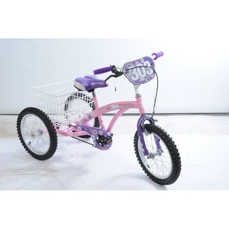 16 WHEEL TRICYCLE,DISABILITY TRIKE IDEAL KIDDIES W-SPECIAL NEEDS PINK-PURPLE EX