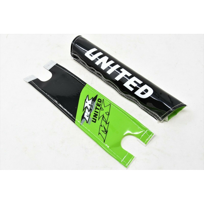 BMX BIKE PAD SET 2 PIECE HANDLEBAR & STEM PAD SET BRIGHT COLOURS UNITED MX16