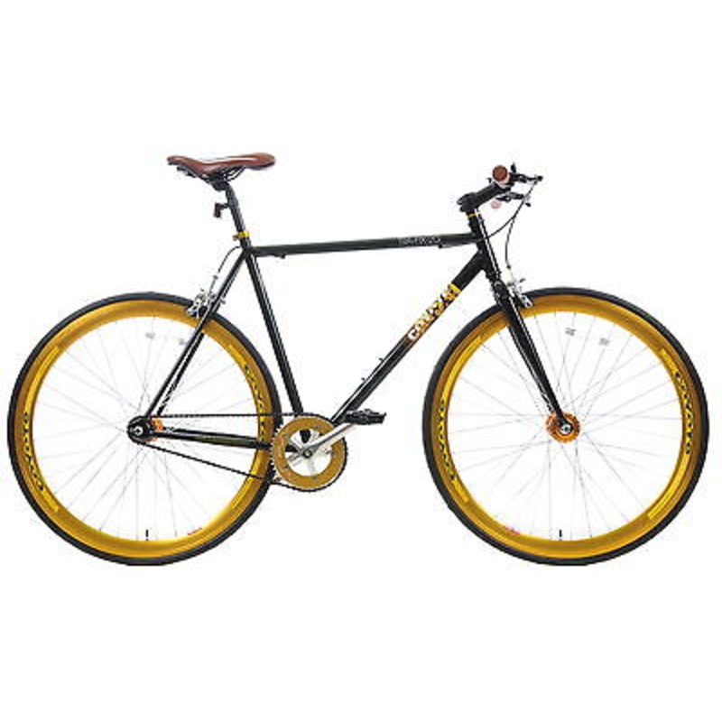 20-700c COYOTE TRA-FIX FIXIE BIKE FLIP FLOP NEW STR8 HANDLEBAR BLK-GOLD V97992